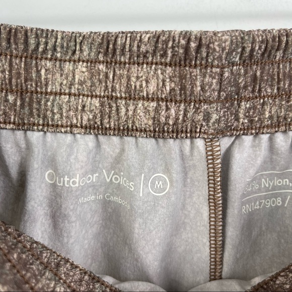 Outdoor Voices Doing Things Rec Shorts in Clay Scribble Active Run Gym Yoga M - Picture 9 of 15